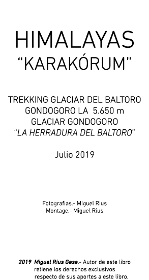  HIMALAYAS  KARAK RUM  TREKKING GLACIAR DEL BALTORO GONDOGORO LA 5 650 m GLACIAR GONDOGORO  LA HERRADURA DEL BALTORO    