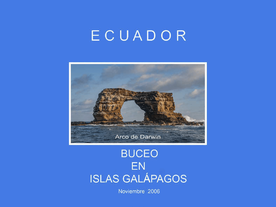 Buceando en Las Islas Galápagos